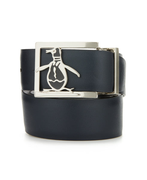 ACCESORIES - Reversible Leather Belt With Pete Buckle