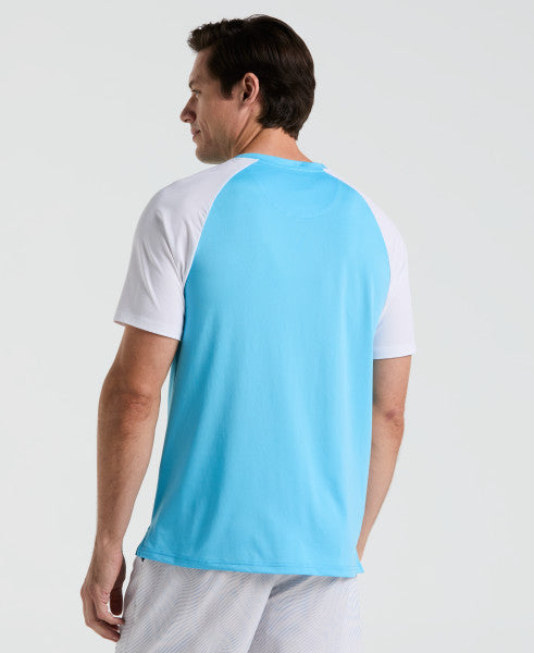 TENNIS TEE - CORE BLOCKED PERFORMANCE TENNIS TEE