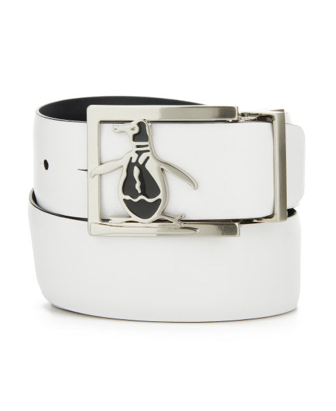 ACCESORIES - Reversible Leather Belt With Pete Buckle