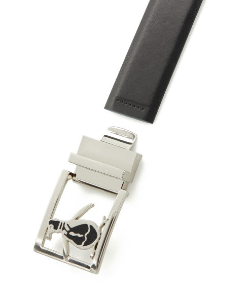 ACCESORIES - Reversible Leather Belt With Pete Buckle