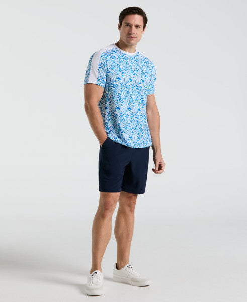 TENNIS TEE - PERFORMANCE MIDCENTURY BLOCK TENNIS TEE
