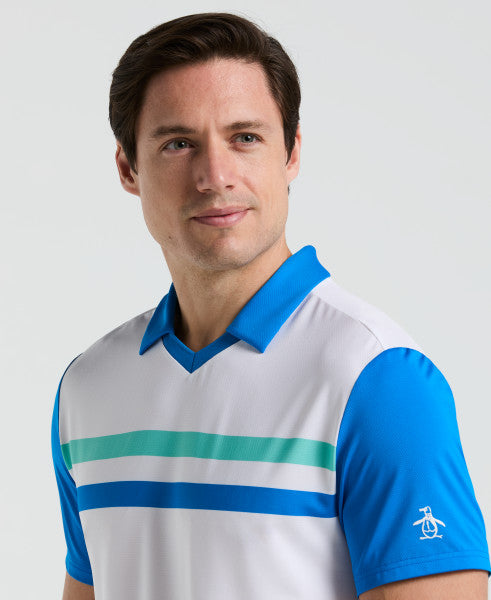 TENNIS POLO - HERITAGE BLOCKED PERFORMANCE TENNIS TEE