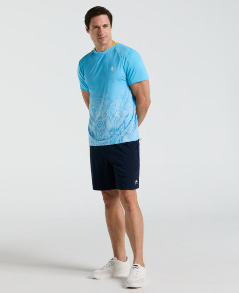 TENNIS TEE - PERFORMANCE VENTILATED BLOCKED TENNIS CREW TEE