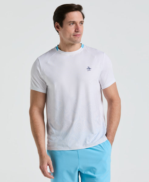 TENNIS TEE - PERFORMANCE VENTILATED BLOCKED TENNIS CREW TEE